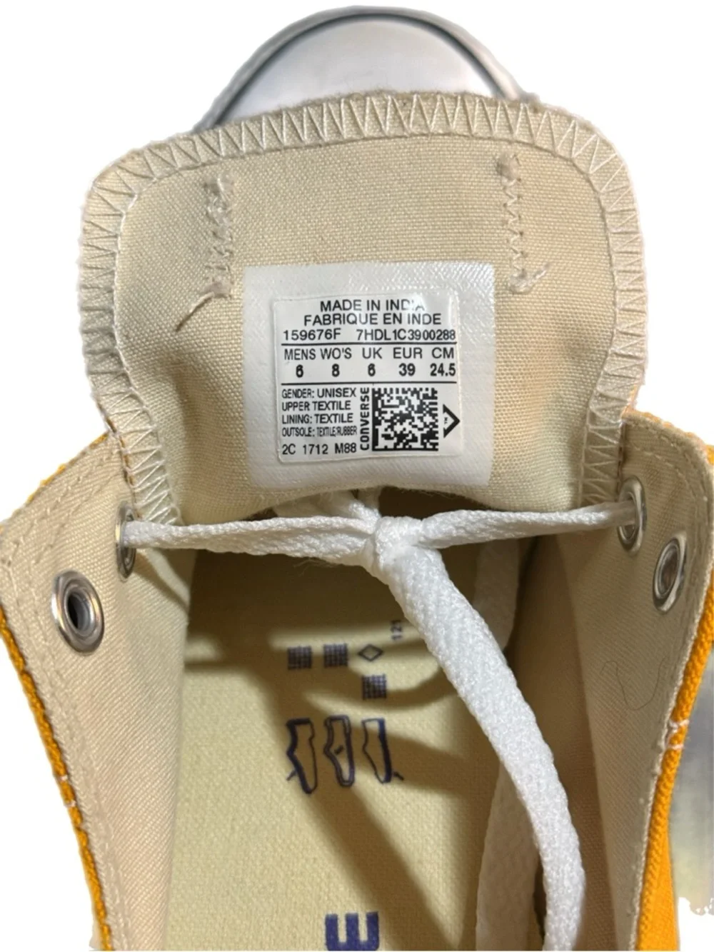 Converse Orange Low Top Canvas Sneakers - Picture 4 of 4